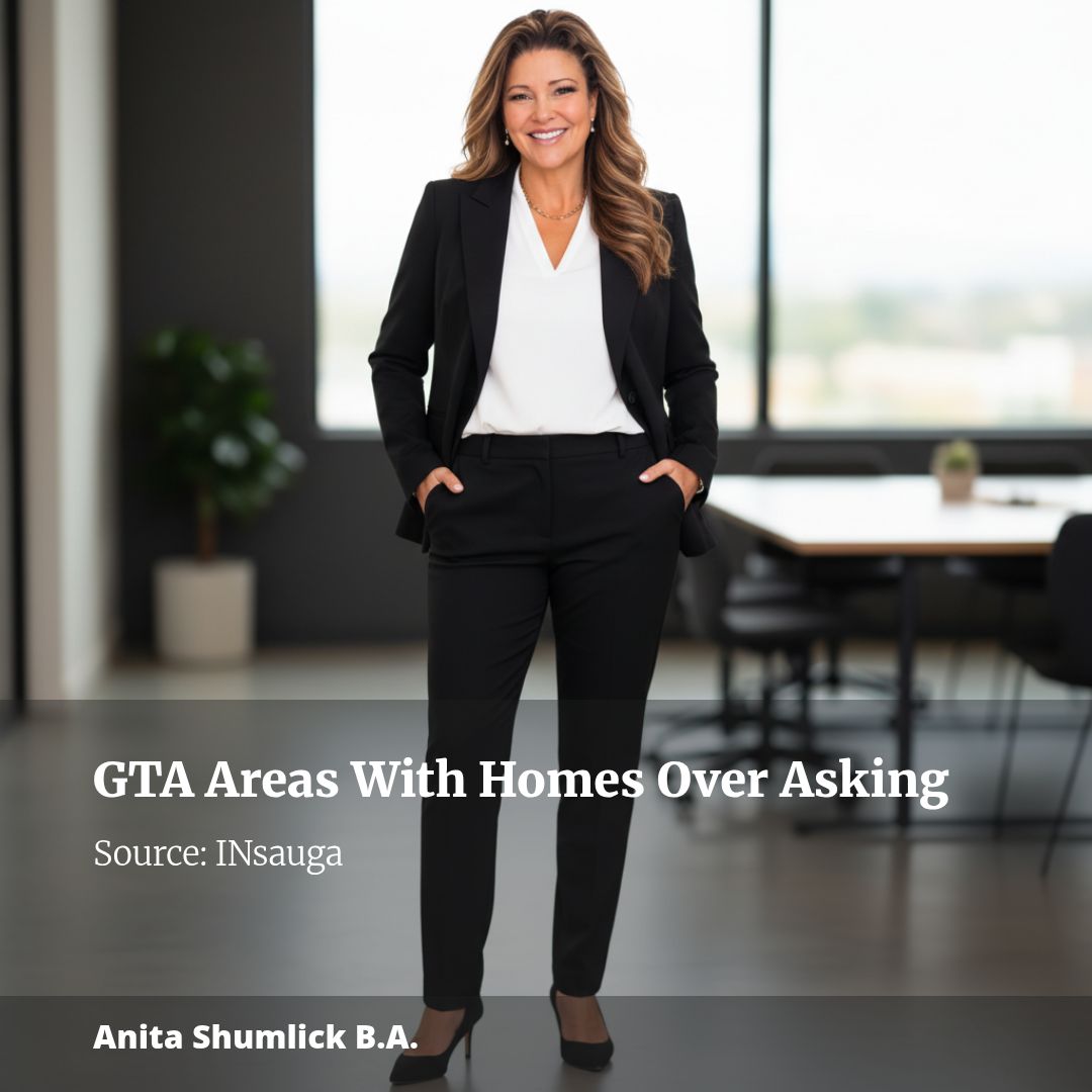Neighbourhoods where homes are selling for over asking in the Greater Toronto Area