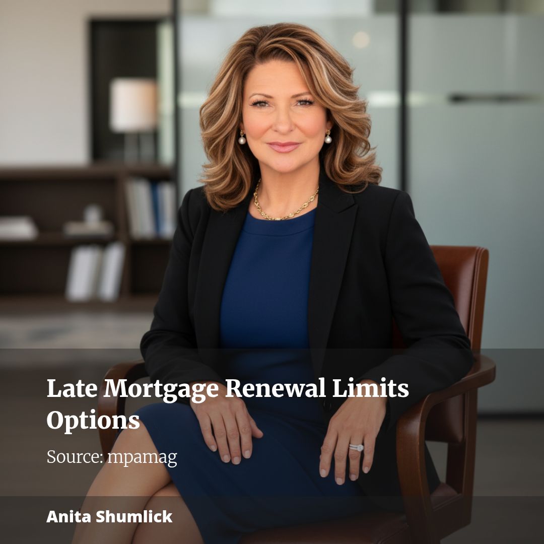 Leaving your mortgage renewal too late narrows your options