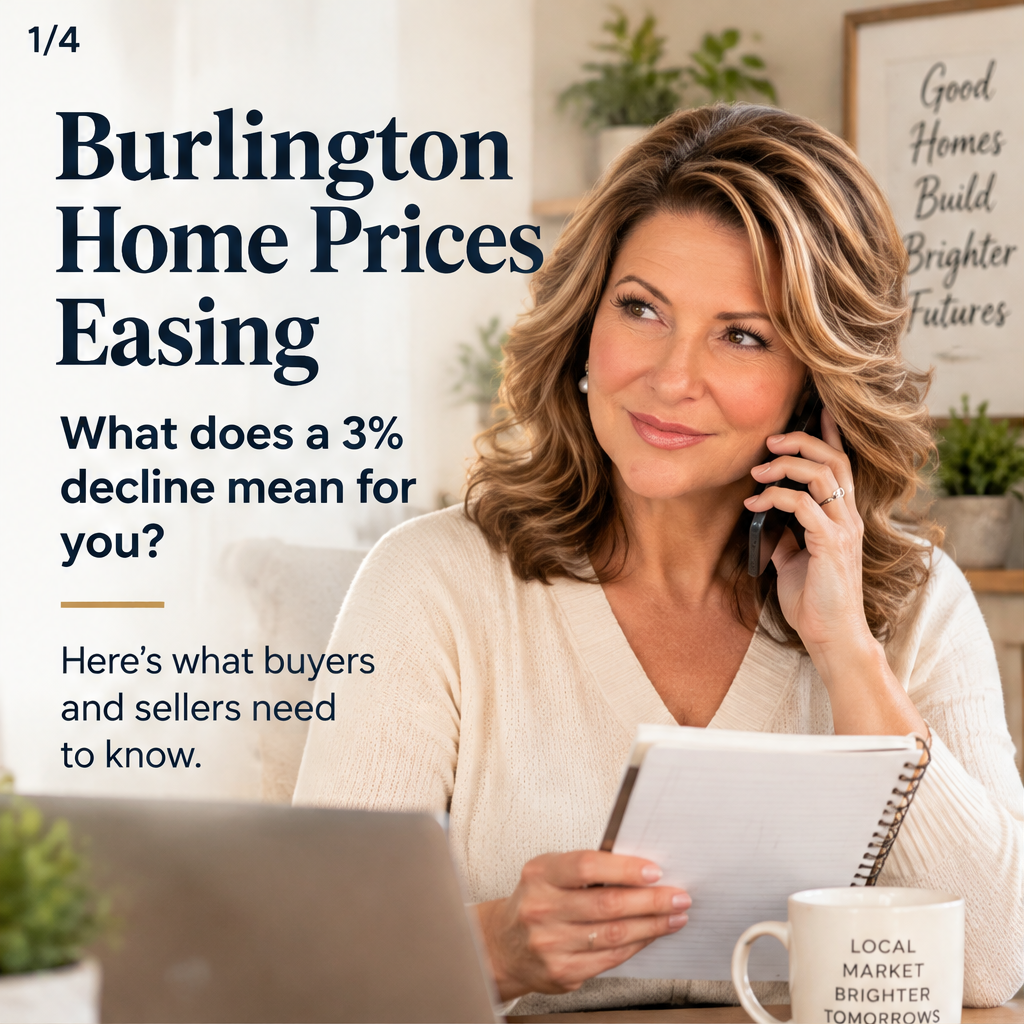 Burlington Home Prices Ease 3%: What Buyers and Sellers Should Know
